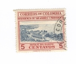 Sellos de America - Colombia -  Intendencia de San Andrés y Providencia.Paisaje del puerto