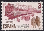 Stamps : Europe : Spain :  Transportes colectivos
