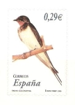 Stamps Spain -  AVES.  GOLONDRINA.
