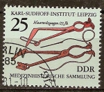 Stamps Germany -  Colección de Historia Médica de Karl Sudhoff,instituto en Leipzig-DDR.