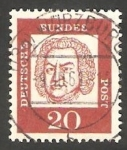 Stamps Germany -  225 - Johann Sebastian Bach,con número de control