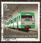 Sellos de Europa - Alemania -  Vehículos ferroviarios de la DDR.MXA Tren Eléctrico.