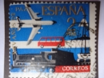 Stamps Spain -  XXV Años de Paz - Transporte y Comunicaciones.