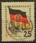 Sellos de Europa - Alemania -  10 años de la DDR. Constructores del socialismo.