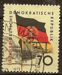 Stamps Germany -  10 años de la DDR. Construcción de los buques mercantes de alta mar.
