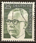 Stamps Germany -  Presidente Gustav Heinemann.