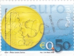 Stamps Portugal -  MONEDA DE 50 CENTIMO DE €