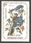 Stamps Haiti -  Fauna, cyanocitta cristata