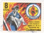 Stamps : America : Guatemala :  HOMENAJE AL BOMBERO VOLUNTARIO