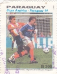 Stamps : America : Paraguay :  COPA AMÉRICA-PARAGUAY-99