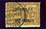 Sellos de Europa - Portugal -  IV Centenario Viaje Vasco de Gama sobrecargado con Republica