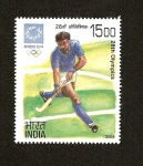 Stamps India -  Juegos Olimpicos  Atenas 2004  - Hockey