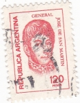 Stamps Argentina -  GENERAL JOSÉ DE SAN MARTÍN