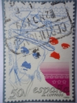 Stamps Spain -  Ed. 3014 - Centenario de Charlie Chaplín-Chariot -1889-1989