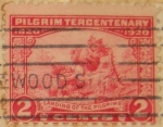 Stamps United States -  pilgrim tercentenary