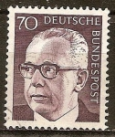 Stamps Germany -  Presidente Gustav Heinemann.