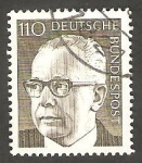 Stamps Germany -  516 A - Presidente G. Heinemann