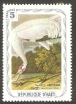 Stamps Haiti -  Fauna, grus americana