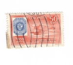 Stamps Colombia -  Centenario del primer sello postal colombiano.Correo aereo