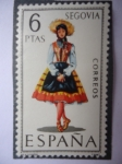 Stamps Spain -  Ed. 1955 - Trajes Típicos Españoles Nº 43 - Segovia