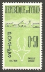 Stamps Chad -  Cabeza de gacela dorca y Biltine