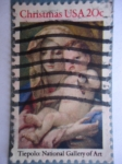 Stamps United States -  Cristmas - Lienzo del Pintor y Grabador:Lorenzo Tiepolo