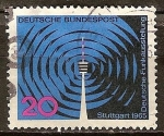 Stamps Germany -  Radio Exposición alemán en Stuttgart.