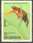 Stamps Nicaragua -  OROPÈNDOLA.  GYMNOSTINOPS  MONTEZUMA.