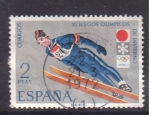 Stamps Spain -  Sapporo 72