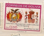 Sellos de America - Bolivia -  VISITA DE j. CARLOS
