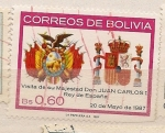 Stamps Bolivia -  VISITA DE j. CARLOS