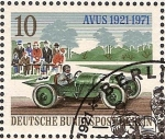 Stamps Germany -  50 años AVUS carrera.