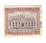 Stamps Chile -  Sesquicentenario del primer gobierno nacional.Tribunal del consulado