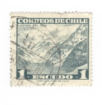 Stamps Chile -  Laguna del Inca