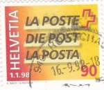 Stamps Switzerland -  LA POSTA
