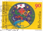 Stamps Switzerland -  150 ANIVERSARIO DE LA CORRESPONDENCIA