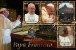 Stamps : America : Peru :  Papa Francisco