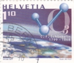 Stamps Switzerland -  CRISTIAN SCHONBEIN- 1799-1868 QUÍMICO