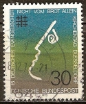 Stamps Germany -  15a Conferencia Iglesia Evangélica alemána en Dusseldorf.