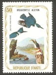 Stamps America - Haiti -   Fauna, megaceryle alcyon
