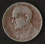 monedas del Mundo : America : Brasil :  GETULIO VARGAS 1939 BRASIL (POSTERIOR)