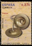 Stamps : Europe : Spain :  INSTRUMENTOS MUSICALES