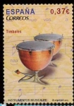 Stamps : Europe : Spain :  INSTRUMENTOS MUSICALES