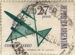 Sellos de America - Argentina -  Correo aereo