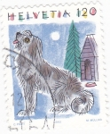 Stamps Switzerland -  ILUSTRACIÓN -PERRO