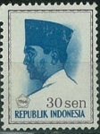 Sellos de Asia - Indonesia -  Presidente Sukarno-30