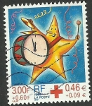 Stamps : Europe : France :  Instrumento musical, bombo y platillos 
