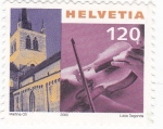 Stamps Switzerland -  IGLESIA Y VIOLÍN