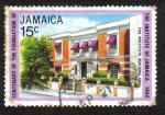 Stamps : America : Jamaica :  Centenary 0f The Fundation of the Institute of Jamaica 1980