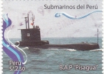Stamps Peru -  SUBMARINO DEL PERU-B.A.P. 